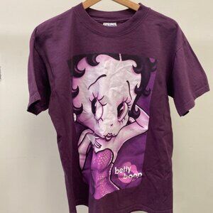 Gildan Activewear Betty Boop 1997 Vintage T-Shirt Purple - Size Medium